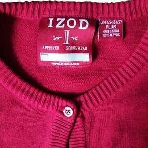 IZOD sweater cardigan 14 1/2- 16 1/2